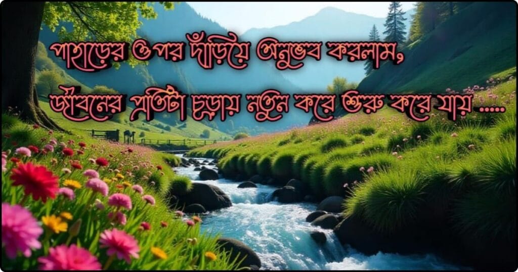 পাহাড় নিয়ে ক্যাপশন