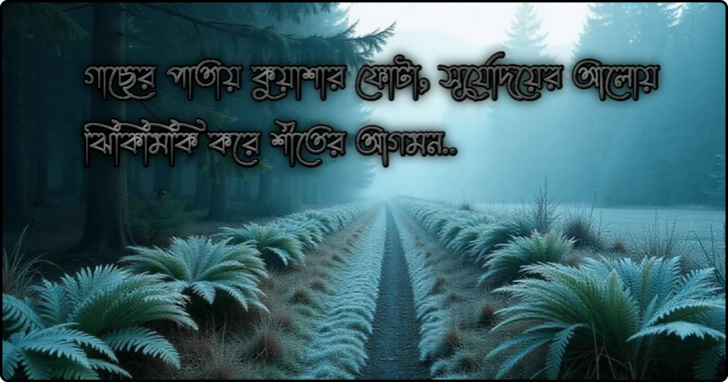 শীত নিয়ে রোমান্টিক স্ট্যাটাস